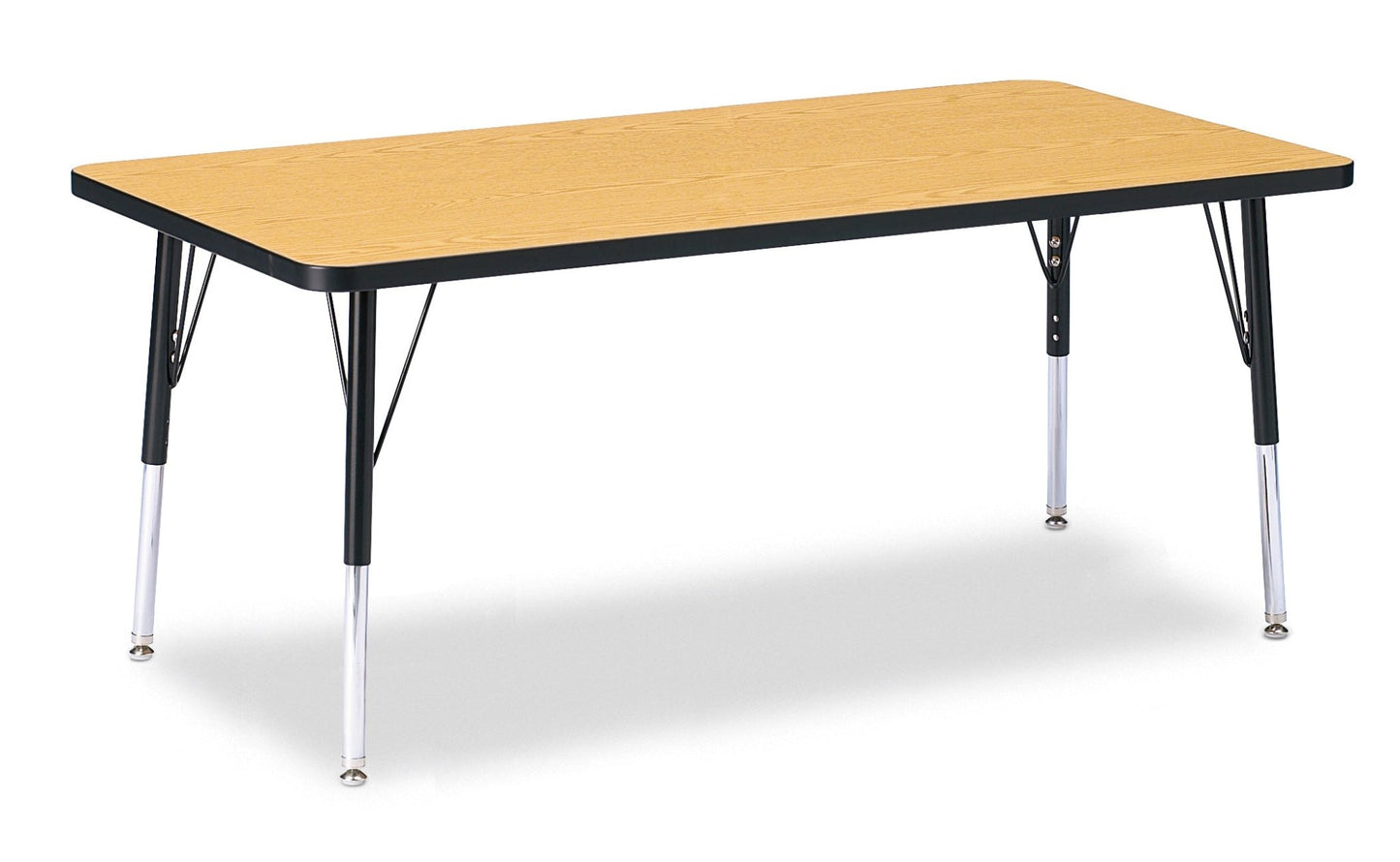 Jonti-Craft Rectangle Elementary Activity Table with Heavy Duty Laminate Top (30" x 60") - Height Adjustable Legs (15" - 24") - SchoolOutlet