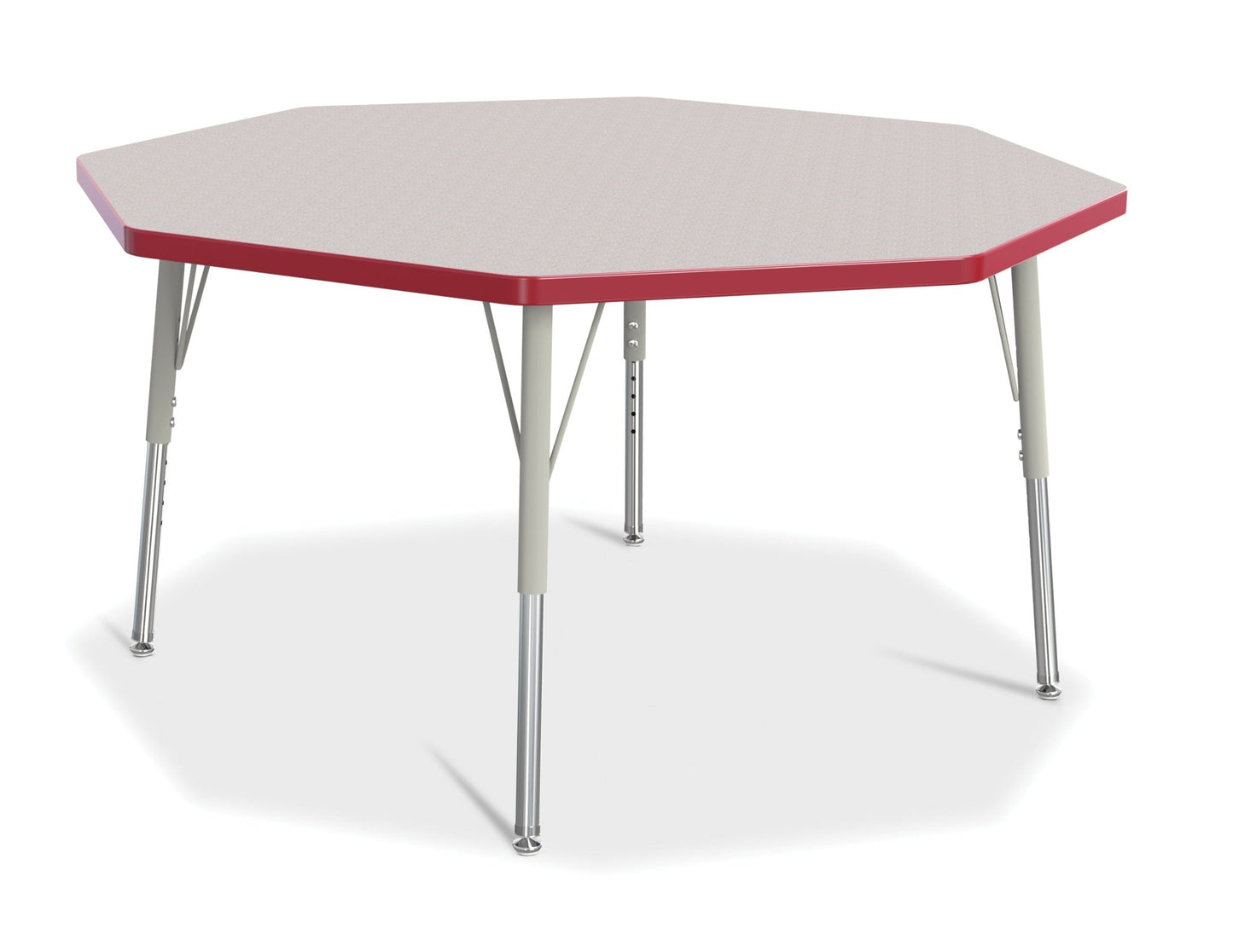 Jonti-Craft Octagon Elementary Activity Table with Heavy Duty Laminate Top - Height Adjustable Legs - SchoolOutlet