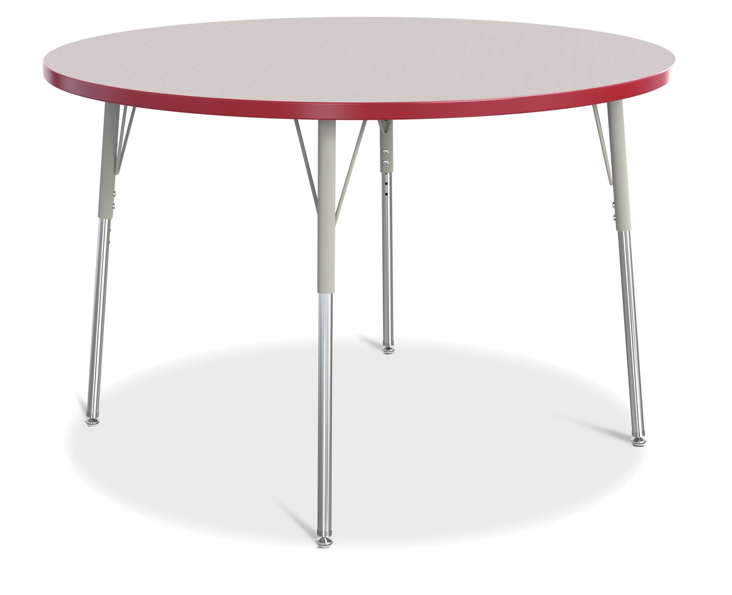 Jonti-Craft Round Activity Table with Heavy Duty Laminate Top 48" Diameter - Height Adjustable Legs - 4th Grade to Adult - SchoolOutlet