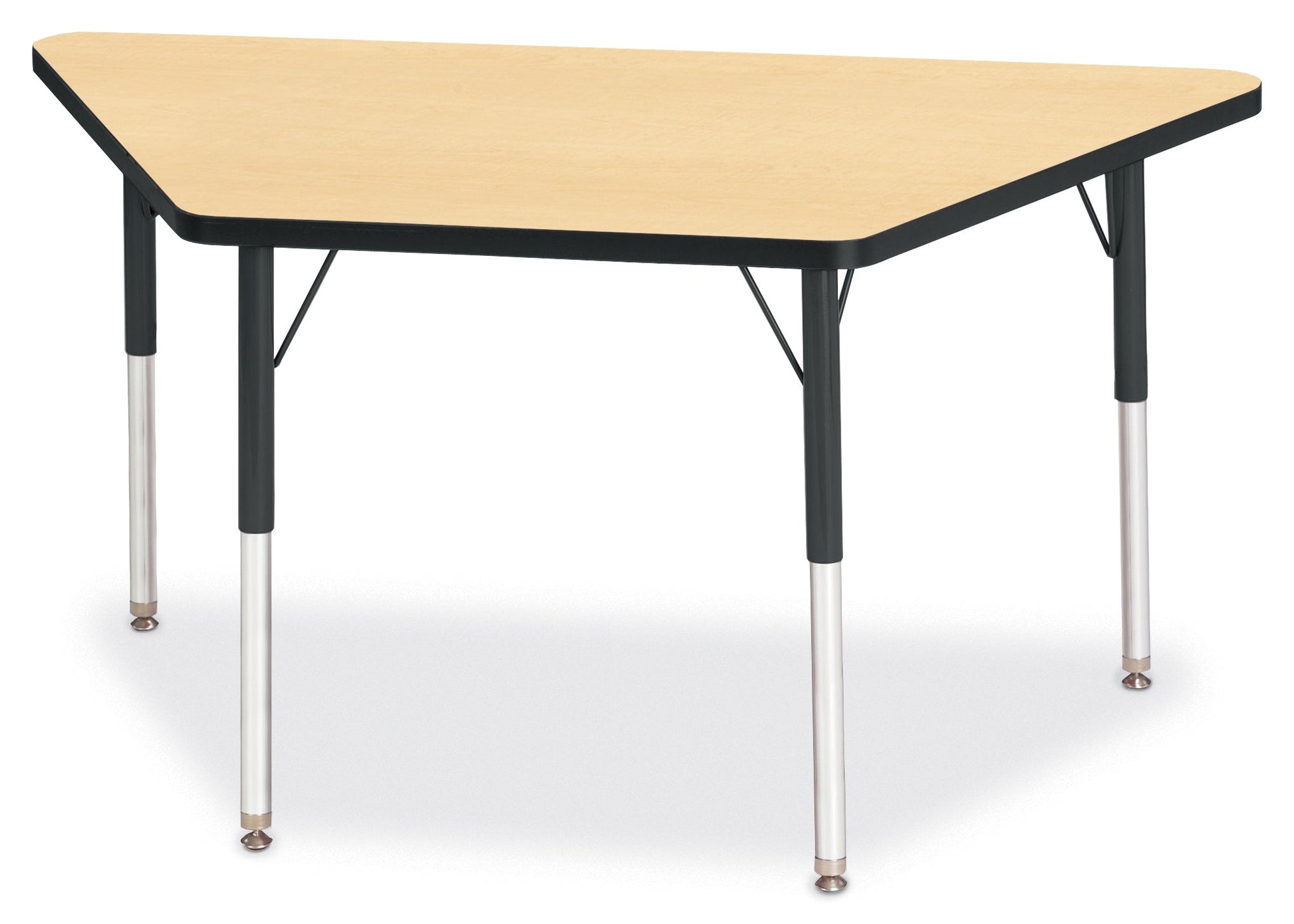 Jonti-Craft Trapezoid Activity Table with Heavy Duty Laminate Top (24" x 48") Height Adjustable Legs - 4th Grade to Adult - SchoolOutlet