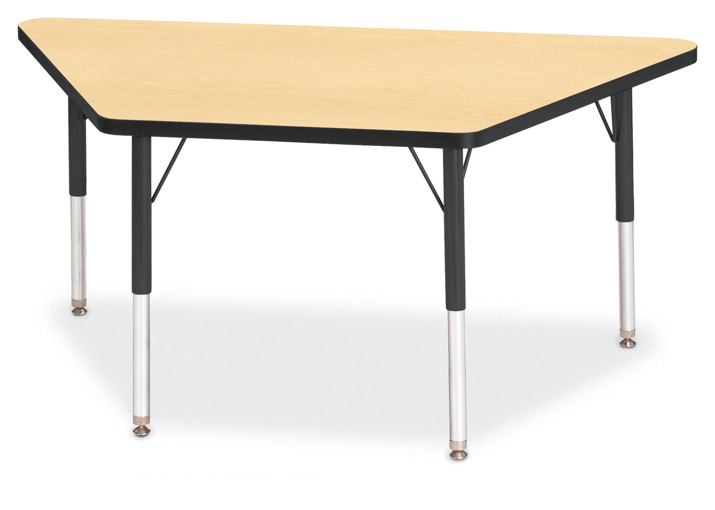 Jonti-Craft Trapezoid Elementary Activity Table with Heavy Duty Laminate Top (24" x 48") Height Adjustable Legs (15" - 24") - SchoolOutlet