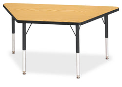 Jonti-Craft Trapezoid Elementary Activity Table with Heavy Duty Laminate Top (24" x 48") Height Adjustable Legs (15" - 24")