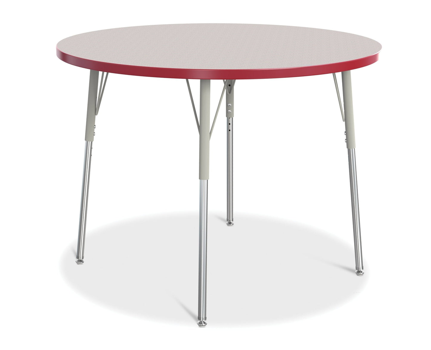 Jonti-Craft Round Activity Table with Heavy Duty Laminate Top 42" Diameter - Height Adjustable Legs - 4th Grade to Adult - SchoolOutlet
