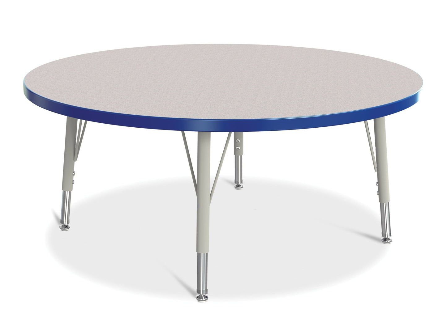 Jonti-Craft Round Elementary Activity Table Laminate Top 42" Diameter - Height Adjustable Legs (15" - 24") - SchoolOutlet