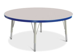 Jonti-Craft Round Elementary Activity Table Laminate Top 42" Diameter - Height Adjustable Legs (15" - 24")