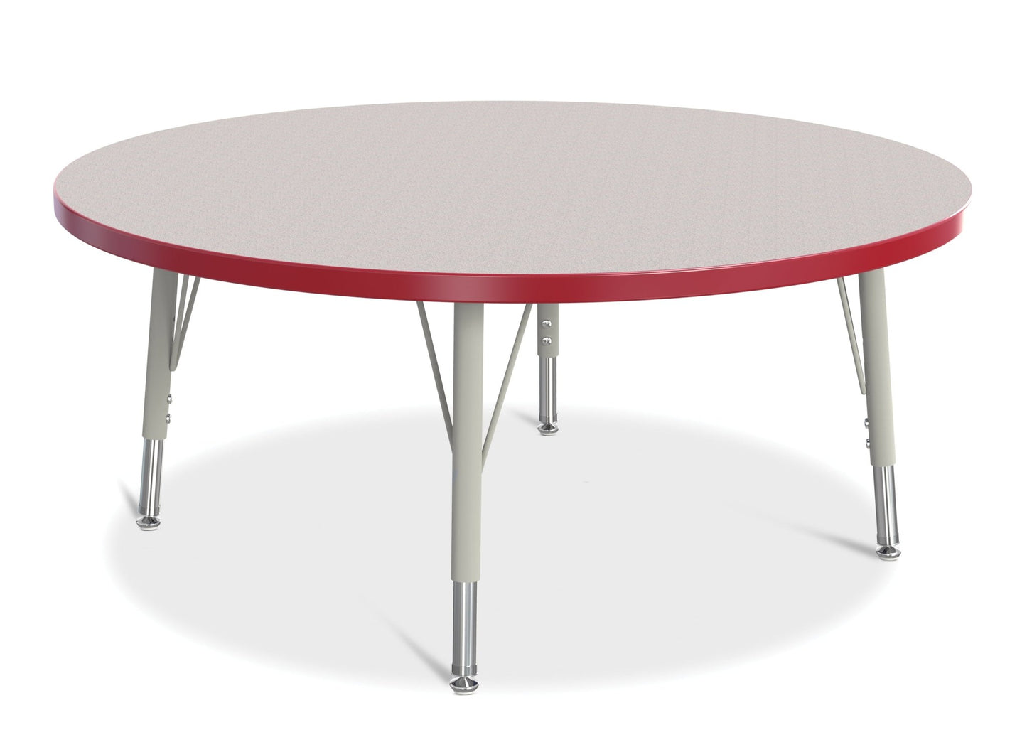 Jonti-Craft Round Elementary Activity Table Laminate Top 42" Diameter - Height Adjustable Legs (15" - 24") - SchoolOutlet