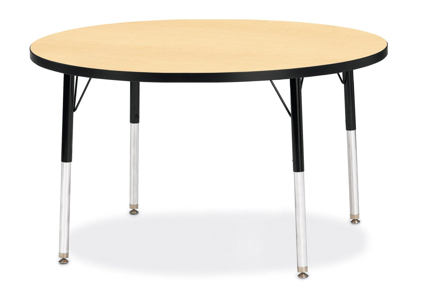 Jonti-Craft Round Elementary Activity Table Laminate Top 42" Diameter - Height Adjustable Legs (15" - 24") - SchoolOutlet