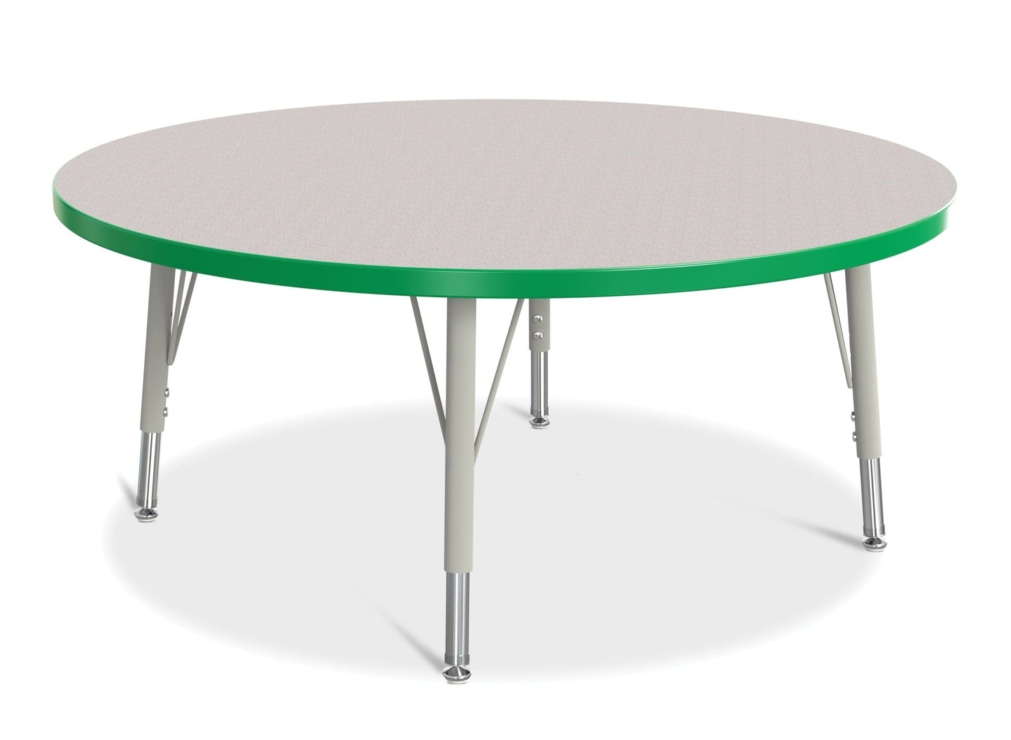 Jonti-Craft Round Elementary Activity Table Laminate Top 42" Diameter - Height Adjustable Legs (15" - 24") - SchoolOutlet