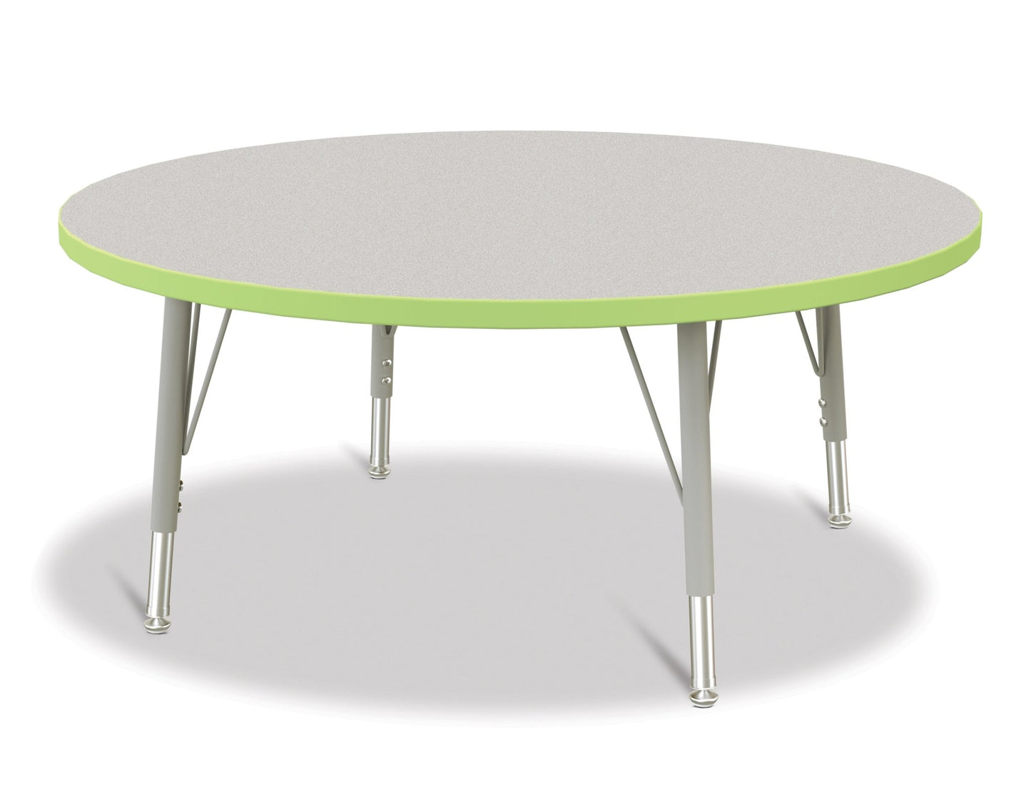 Jonti-Craft Round Elementary Activity Table Laminate Top 42" Diameter - Height Adjustable Legs (15" - 24") - SchoolOutlet