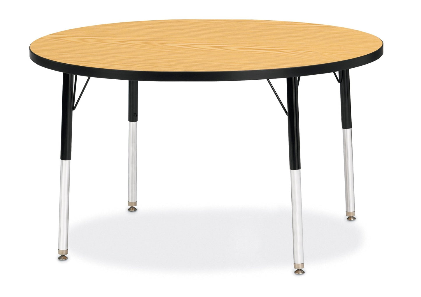 Jonti-Craft Round Elementary Activity Table Laminate Top 42" Diameter - Height Adjustable Legs (15" - 24") - SchoolOutlet