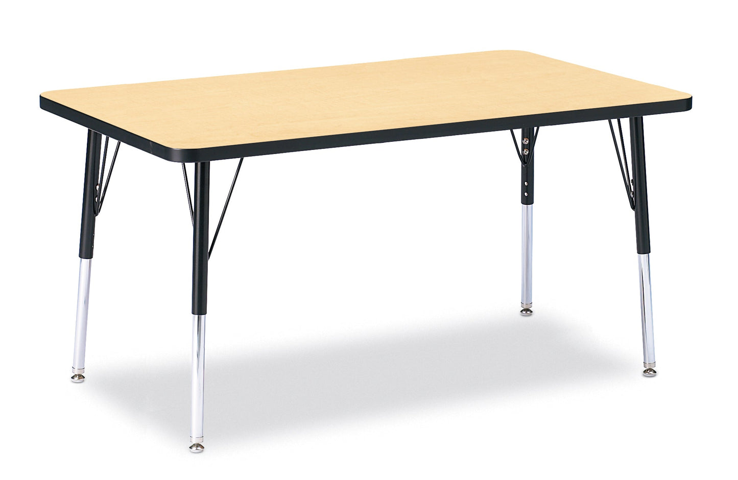 Jonti-Craft Rectangle Activity Table with Heavy Duty Laminate Top (30" x 48") Height Adjustable Legs - 4th Grade to Adult - SchoolOutlet