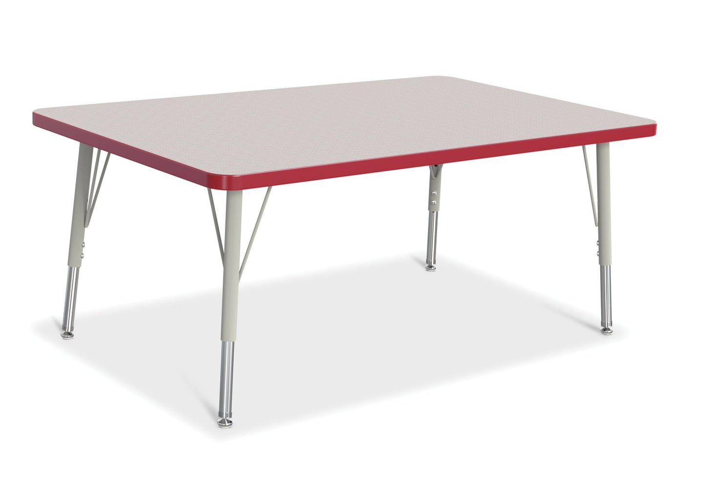 Jonti-Craft Rectangle Elementary Activity Table with Heavy Duty Laminate Top (30" x 48") - Height Adjustable Legs (15" - 24") - SchoolOutlet