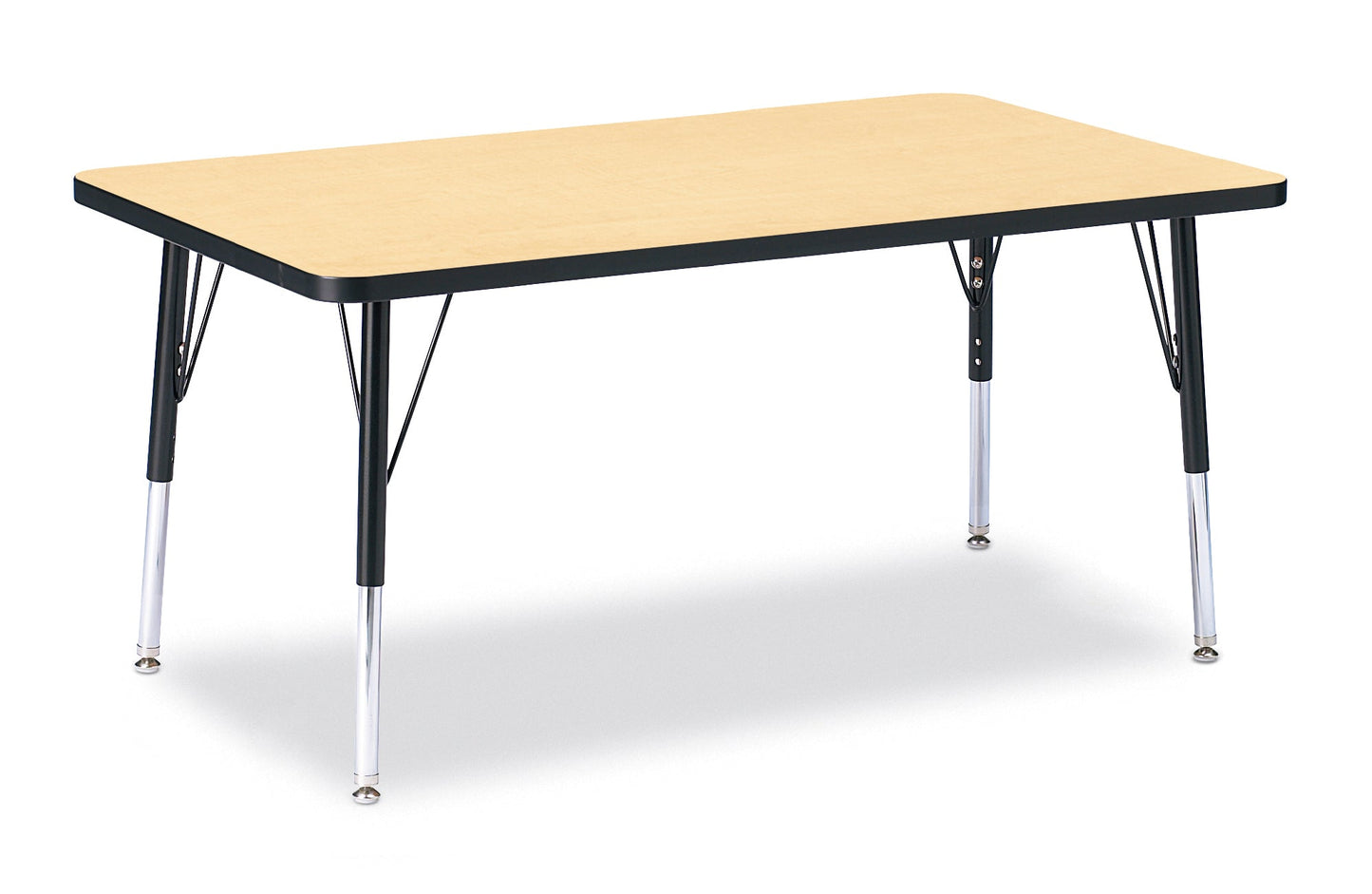 Jonti-Craft Rectangle Elementary Activity Table with Heavy Duty Laminate Top (30" x 48") - Height Adjustable Legs (15" - 24") - SchoolOutlet