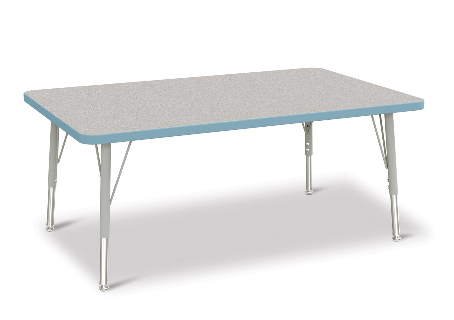 Jonti-Craft Rectangle Elementary Activity Table with Heavy Duty Laminate Top (30" x 48") - Height Adjustable Legs (15" - 24") - SchoolOutlet