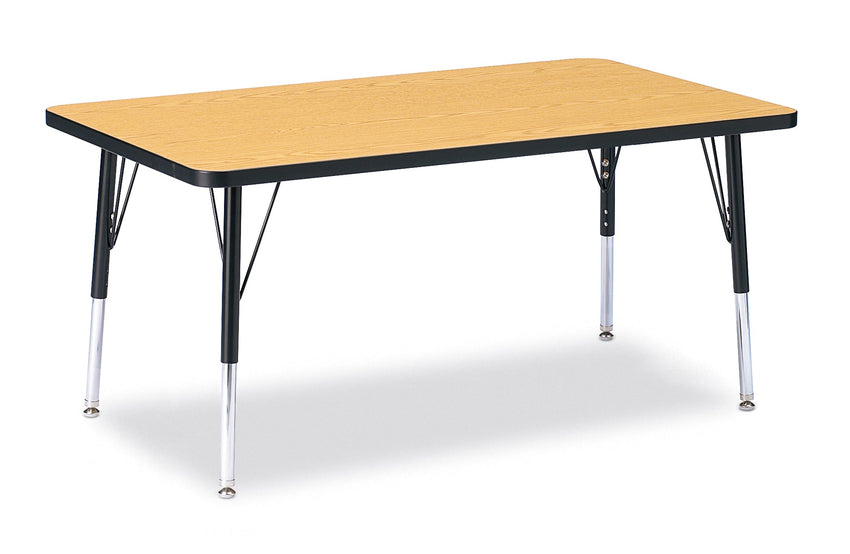 Jonti-Craft Rectangle Elementary Activity Table with Heavy Duty Laminate Top (30" x 48") - Height Adjustable Legs (15" - 24") - SchoolOutlet