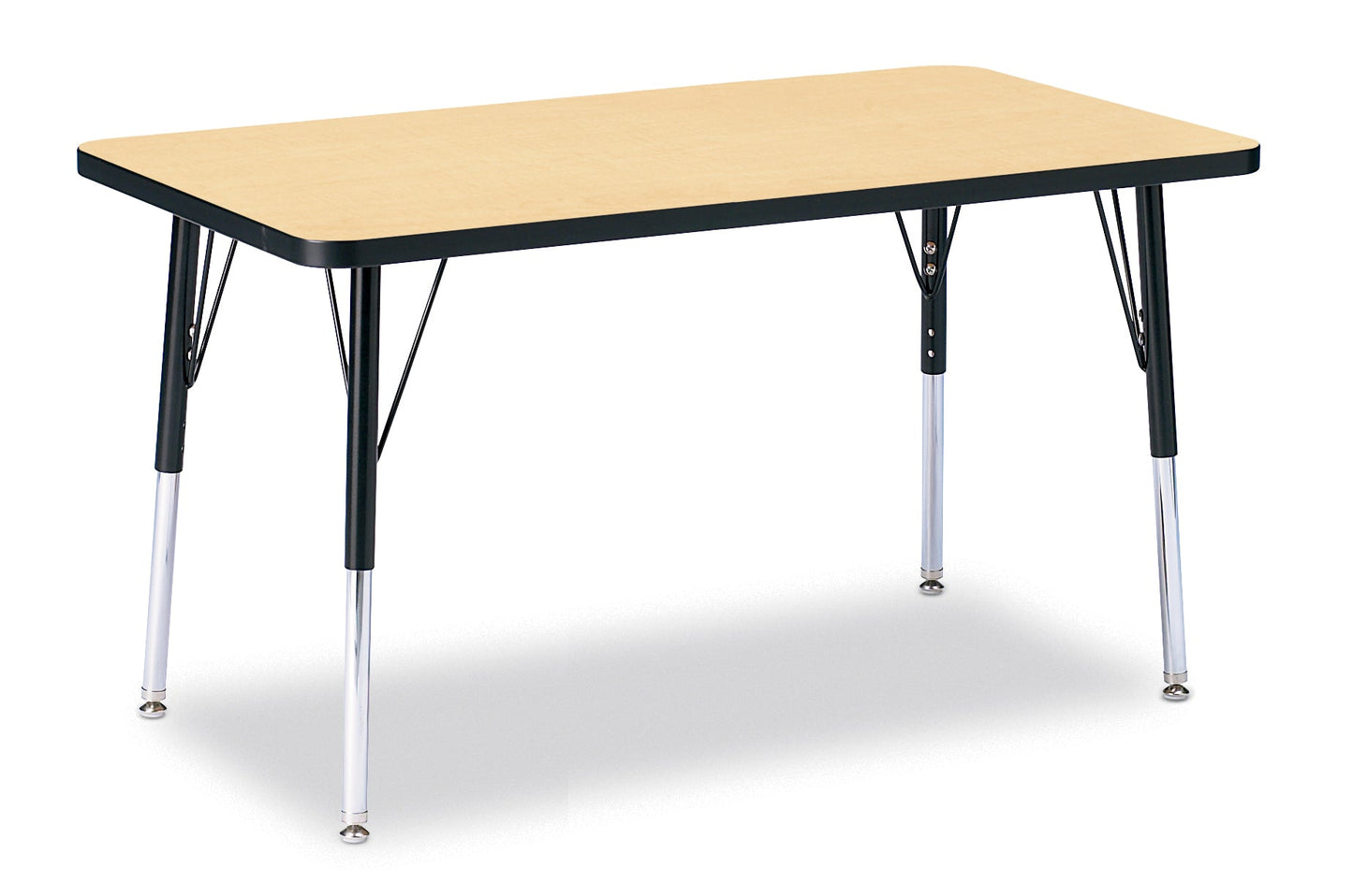 Jonti-Craft Rectangle Activity Table with Heavy Duty Laminate Top (24" x 36") Height Adjustable Legs - 4th Grade to Adult - SchoolOutlet