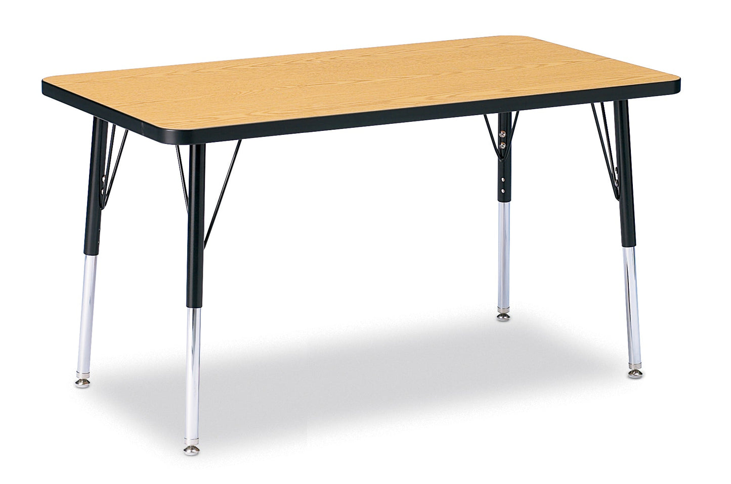 Jonti-Craft Rectangle Activity Table with Heavy Duty Laminate Top (24" x 36") Height Adjustable Legs - 4th Grade to Adult - SchoolOutlet