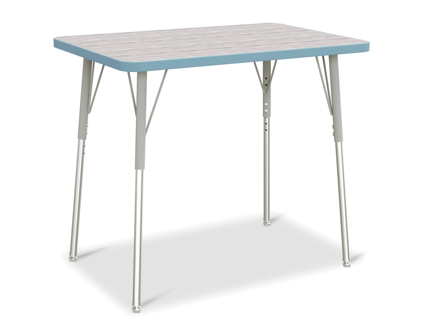 Jonti-Craft Rectangle Activity Table with Heavy Duty Laminate Top (24" x 36") Height Adjustable Legs - 4th Grade to Adult - SchoolOutlet