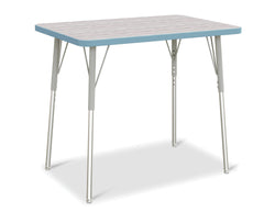 Jonti-Craft Rectangle Activity Table with Heavy Duty Laminate Top (24" x 36") Height Adjustable Legs -  4th Grade to Adult