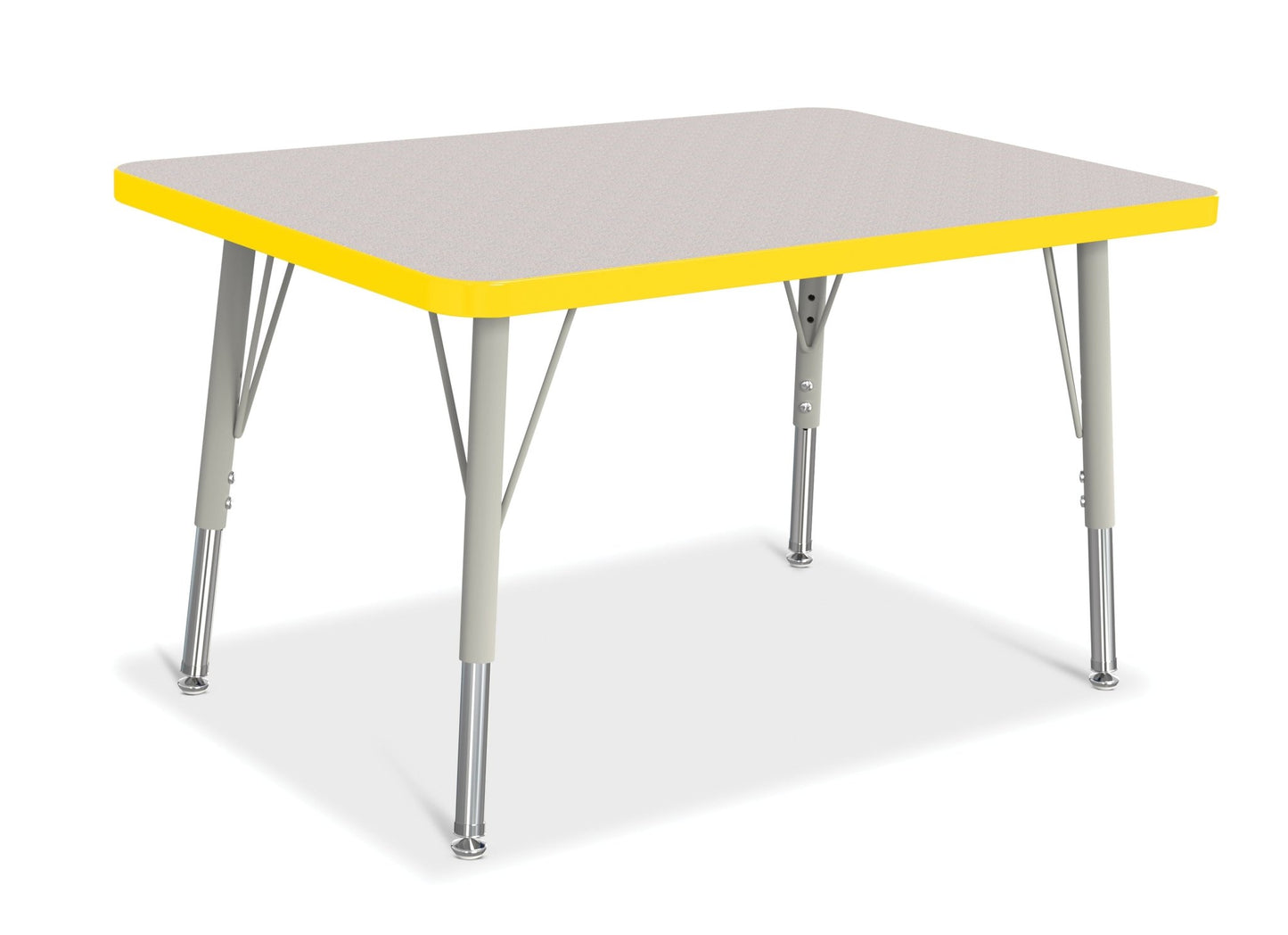 Jonti-Craft Rectangle Elementary Activity Table with Heavy Duty Laminate Top (24" x 36") - Height Adjustable Legs (15" - 24") - SchoolOutlet