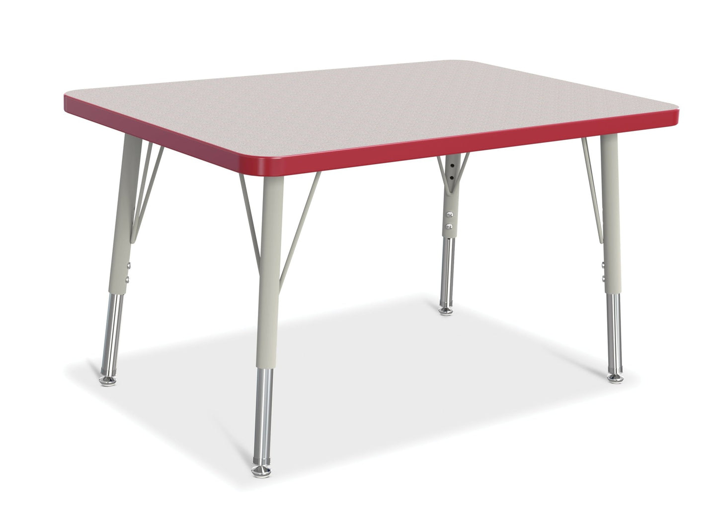 Jonti-Craft Rectangle Elementary Activity Table with Heavy Duty Laminate Top (24" x 36") - Height Adjustable Legs (15" - 24") - SchoolOutlet