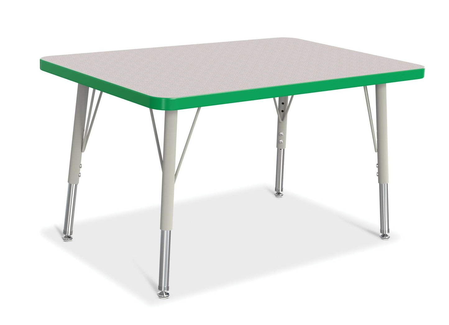 Jonti-Craft Rectangle Elementary Activity Table with Heavy Duty Laminate Top (24" x 36") - Height Adjustable Legs (15" - 24") - SchoolOutlet