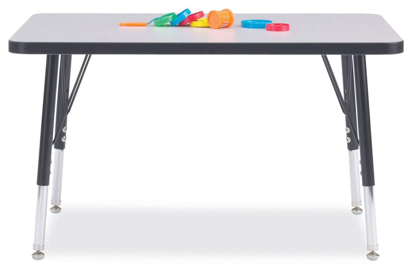 Jonti-Craft Rectangle Elementary Activity Table with Heavy Duty Laminate Top (24" x 36") - Height Adjustable Legs (15" - 24") - SchoolOutlet