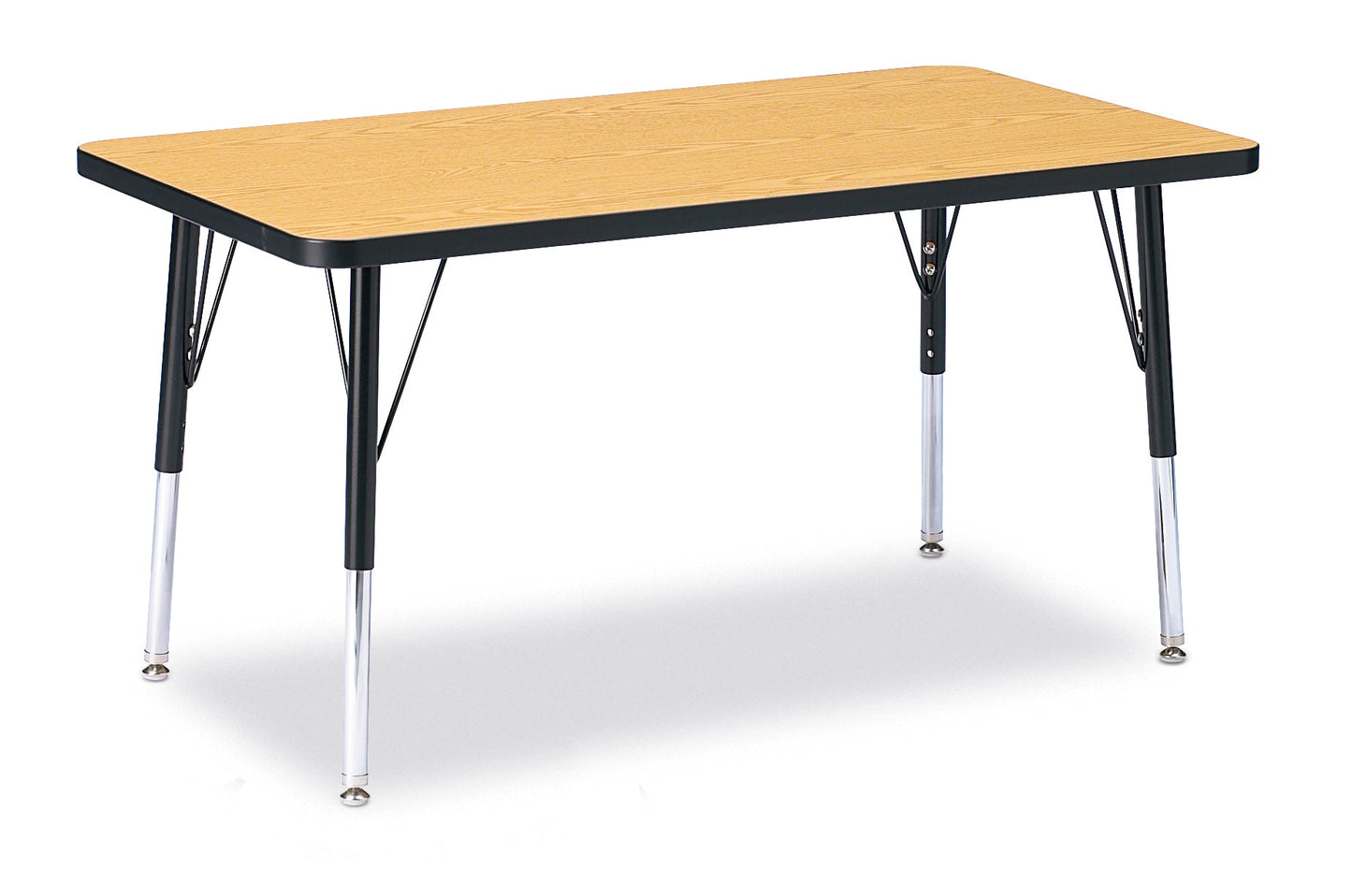 Jonti-Craft Rectangle Elementary Activity Table with Heavy Duty Laminate Top (24" x 36") - Height Adjustable Legs (15" - 24") - SchoolOutlet