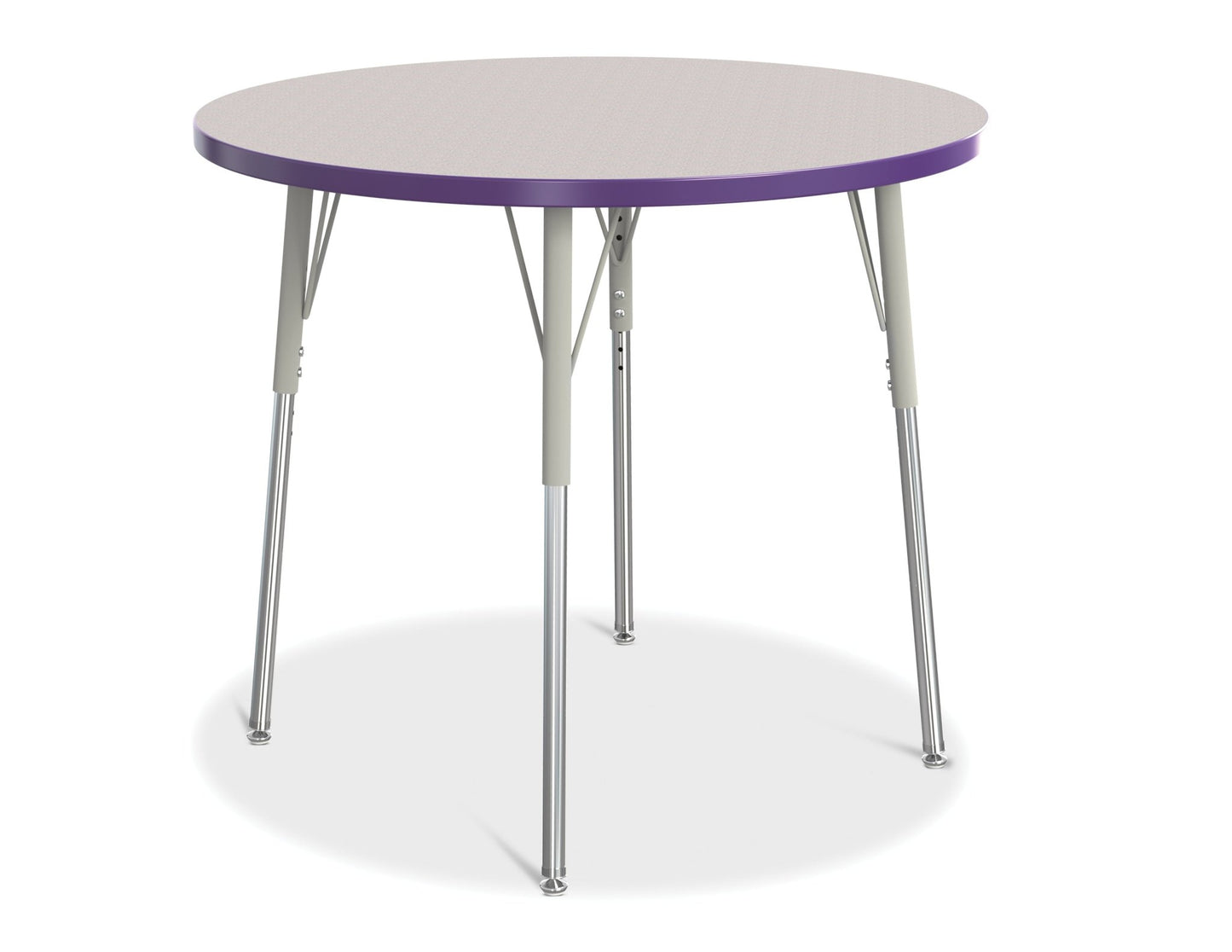 Jonti-Craft Round Activity Table with Heavy Duty Laminate Top 36" Diameter - Height Adjustable Legs - 4th Grade to Adult - SchoolOutlet