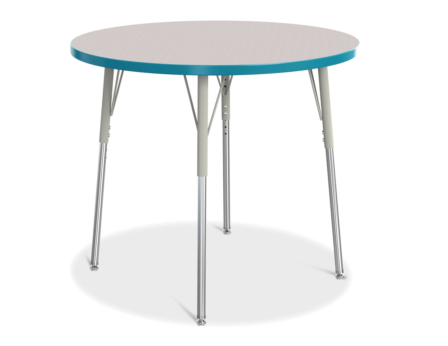 Jonti-Craft Round Activity Table with Heavy Duty Laminate Top 36" Diameter - Height Adjustable Legs - 4th Grade to Adult - SchoolOutlet