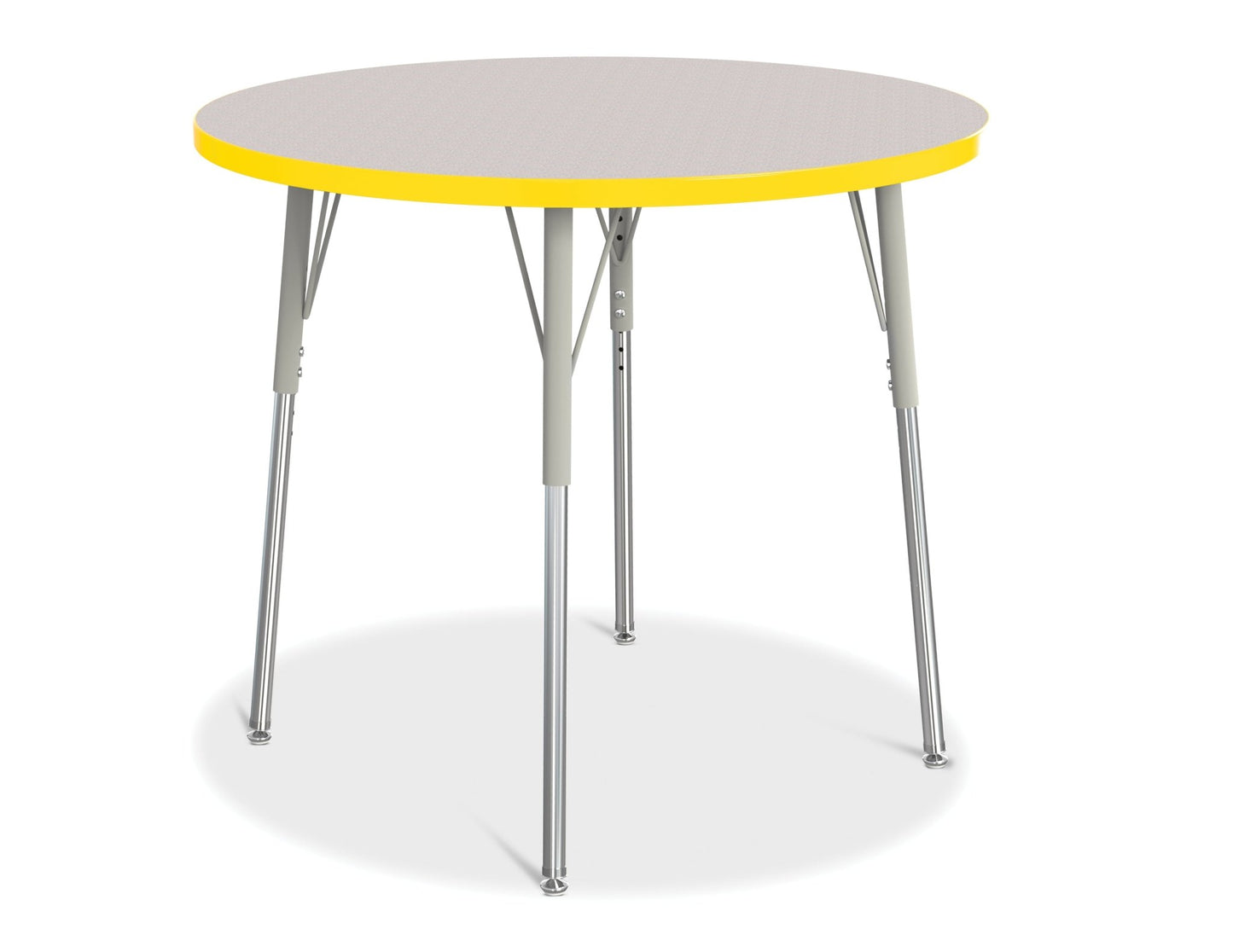 Jonti-Craft Round Activity Table with Heavy Duty Laminate Top 36" Diameter - Height Adjustable Legs - 4th Grade to Adult - SchoolOutlet