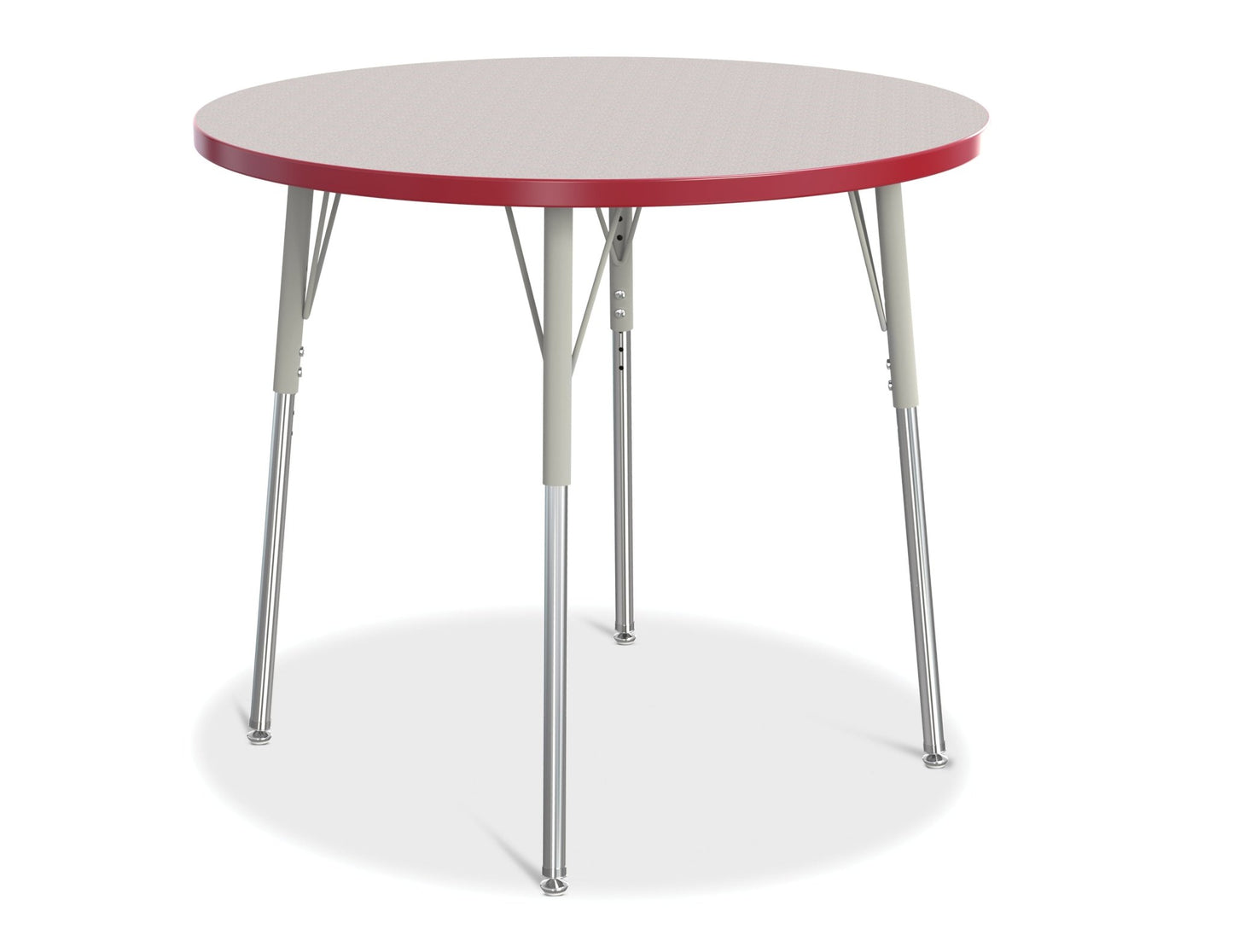 Jonti-Craft Round Activity Table with Heavy Duty Laminate Top 36" Diameter - Height Adjustable Legs - 4th Grade to Adult - SchoolOutlet