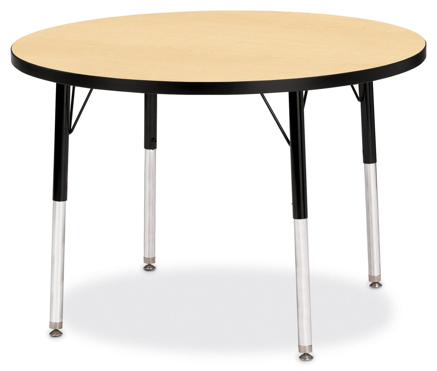 Jonti-Craft Round Activity Table with Heavy Duty Laminate Top 36" Diameter - Height Adjustable Legs - 4th Grade to Adult - SchoolOutlet