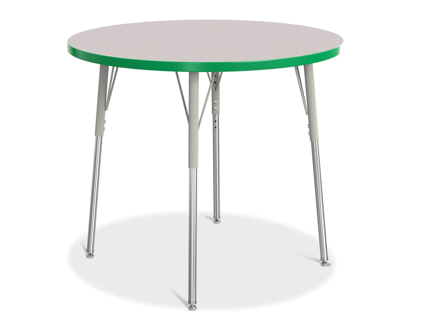 Jonti-Craft Round Activity Table with Heavy Duty Laminate Top 36" Diameter - Height Adjustable Legs - 4th Grade to Adult - SchoolOutlet