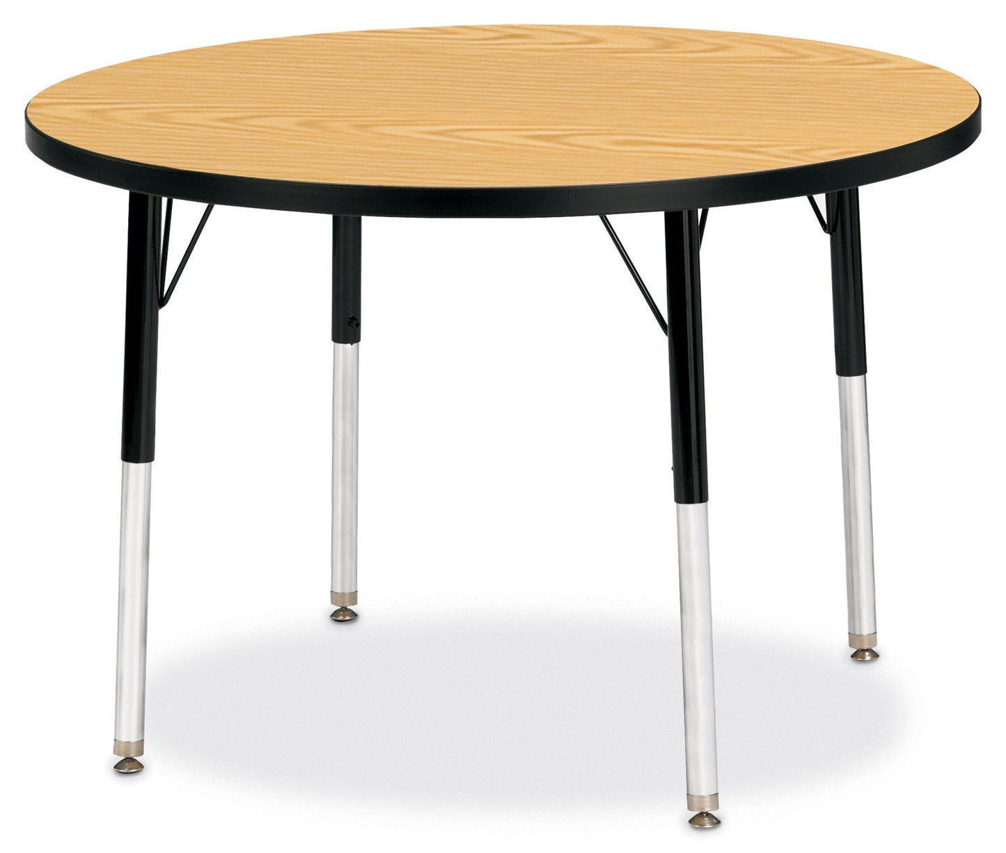 Jonti-Craft Round Activity Table with Heavy Duty Laminate Top 36" Diameter - Height Adjustable Legs - 4th Grade to Adult - SchoolOutlet