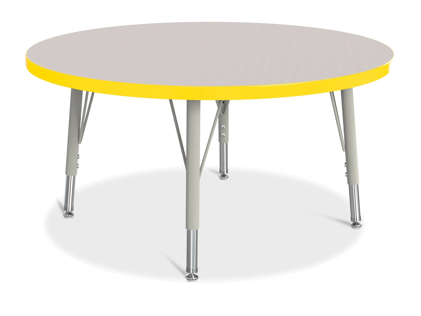 Jonti-Craft Round Elementary Activity Table Laminate Top 36" Diameter - Height Adjustable Legs (15" - 24") - SchoolOutlet