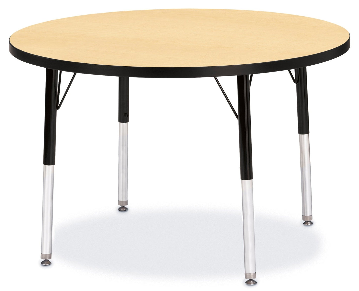 Jonti-Craft Round Elementary Activity Table Laminate Top 36" Diameter - Height Adjustable Legs (15" - 24") - SchoolOutlet