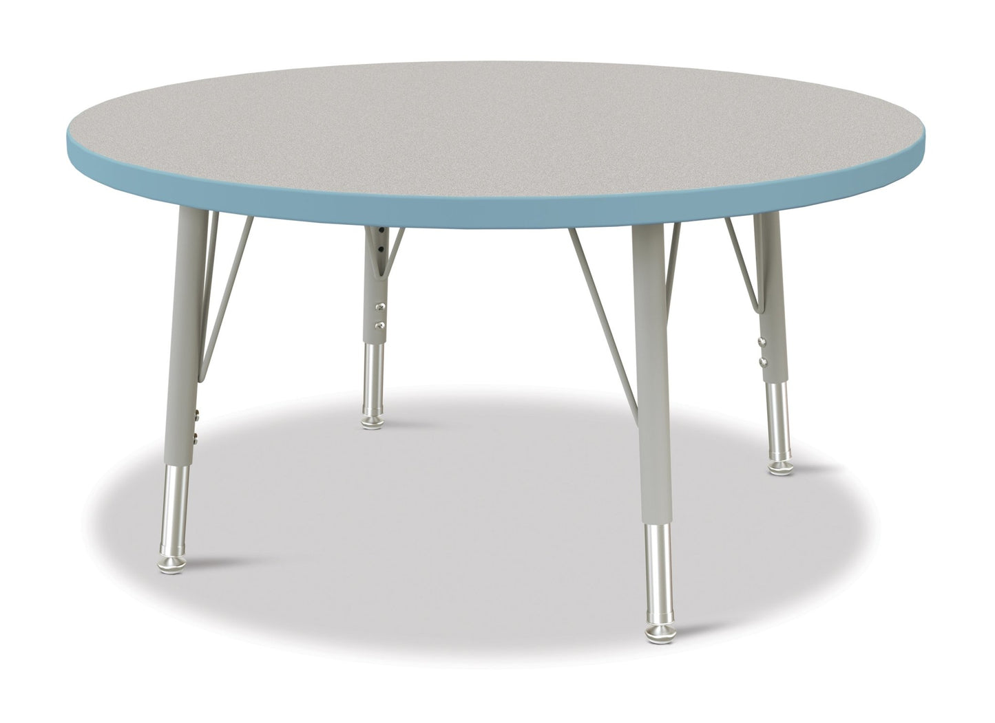 Jonti-Craft Round Elementary Activity Table Laminate Top 36" Diameter - Height Adjustable Legs (15" - 24") - SchoolOutlet