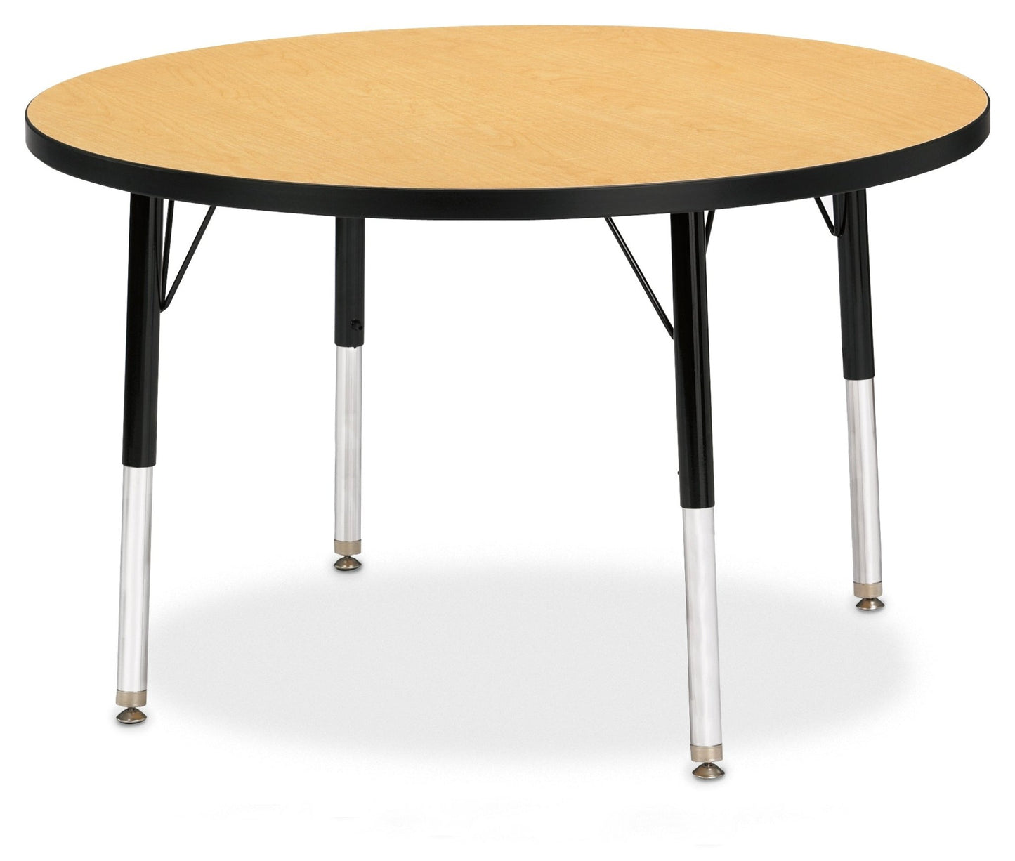 Jonti-Craft Round Elementary Activity Table Laminate Top 36" Diameter - Height Adjustable Legs (15" - 24") - SchoolOutlet