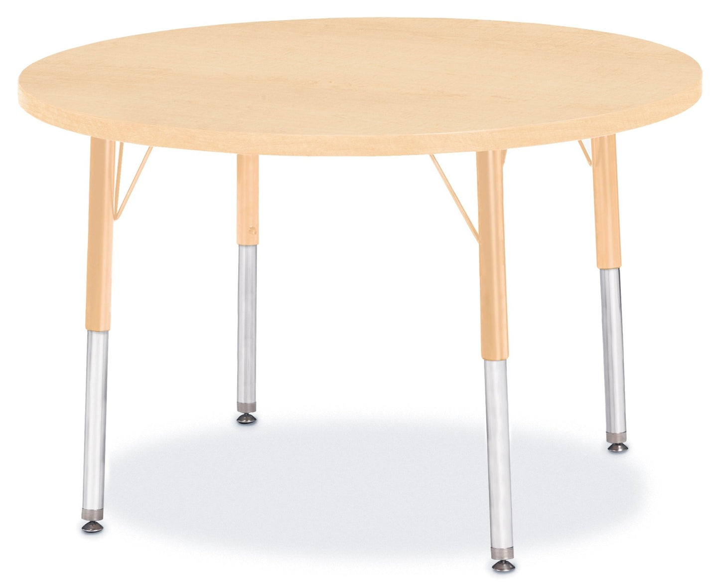 Jonti-Craft Round Elementary Activity Table Laminate Top 36" Diameter - Height Adjustable Legs (15" - 24") - SchoolOutlet