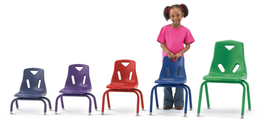 Jonti-Craft Stackable School Chair with Powder-Coated Legs 8" Seat Height (Jonti-Craft JON-8118JC) - SchoolOutlet