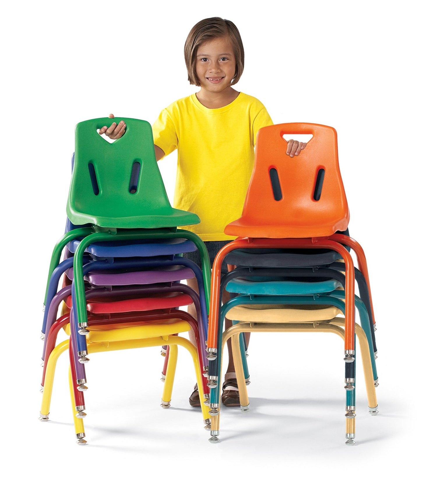 Jonti-Craft Stackable School Chair with Powder-Coated Legs 8" Seat Height (Jonti-Craft JON-8118JC) - SchoolOutlet