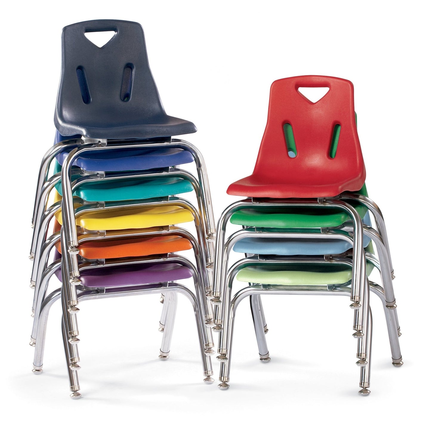 Jonti-Craft Stackable School Chair with Chrome Legs 10" Seat Height (Jonti-Craft JON-8140JC) - SchoolOutlet