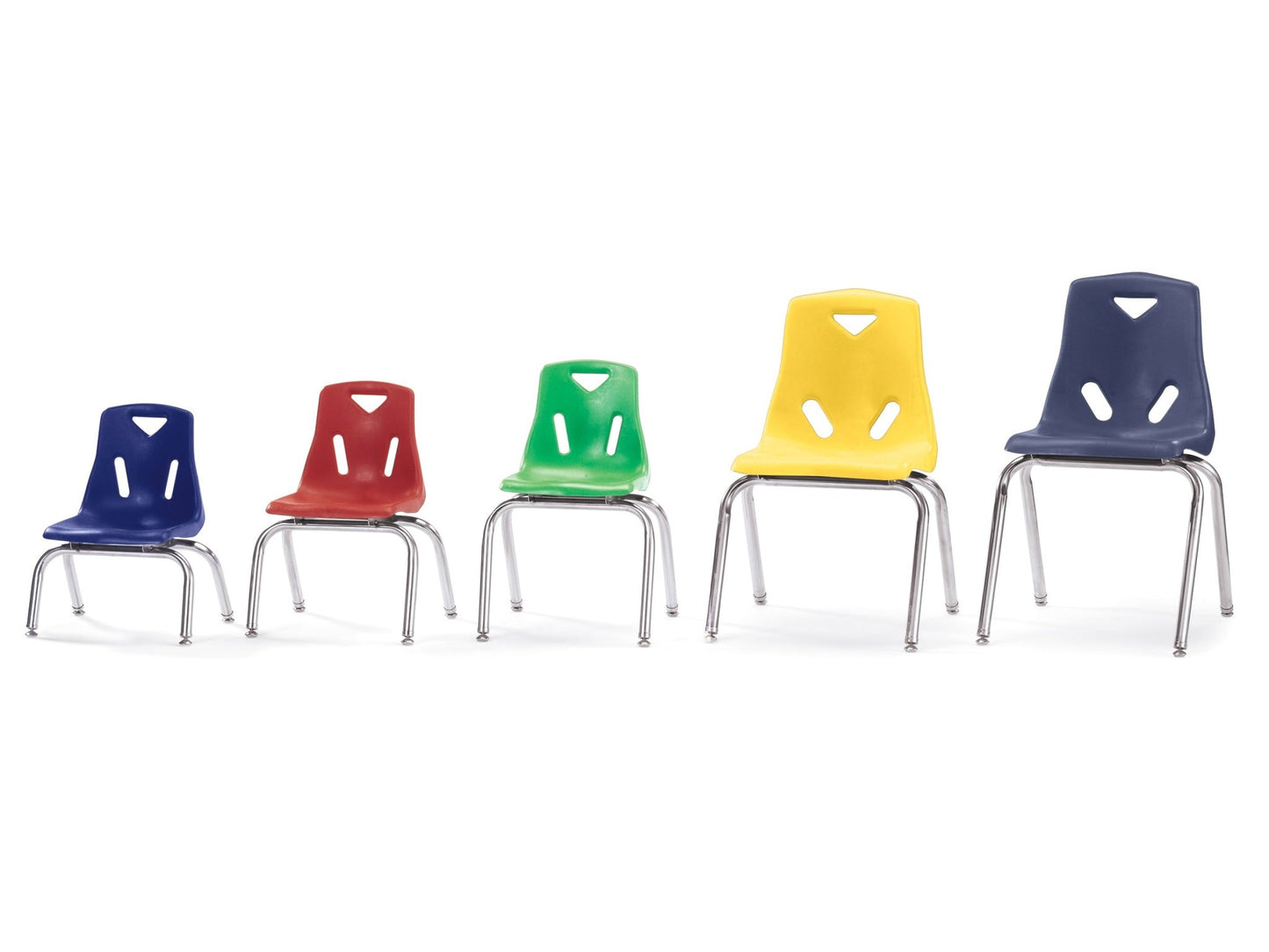 Jonti-Craft Stackable School Chair with Chrome Legs 10" Seat Height (Jonti-Craft JON-8140JC) - SchoolOutlet