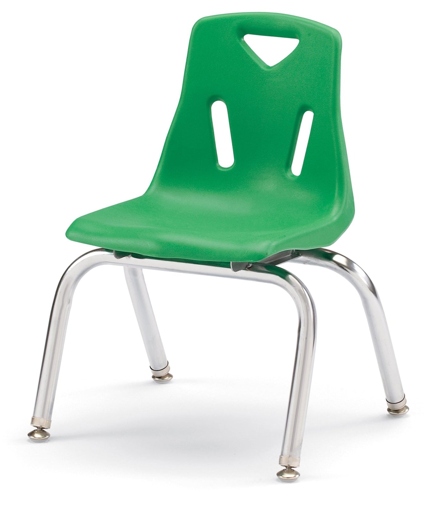 Preschool Berries Stack Chair by Jonti-Craft, 12" Seat Height, Chrome Legs for Daycare (Berries 8142JC) - SchoolOutlet