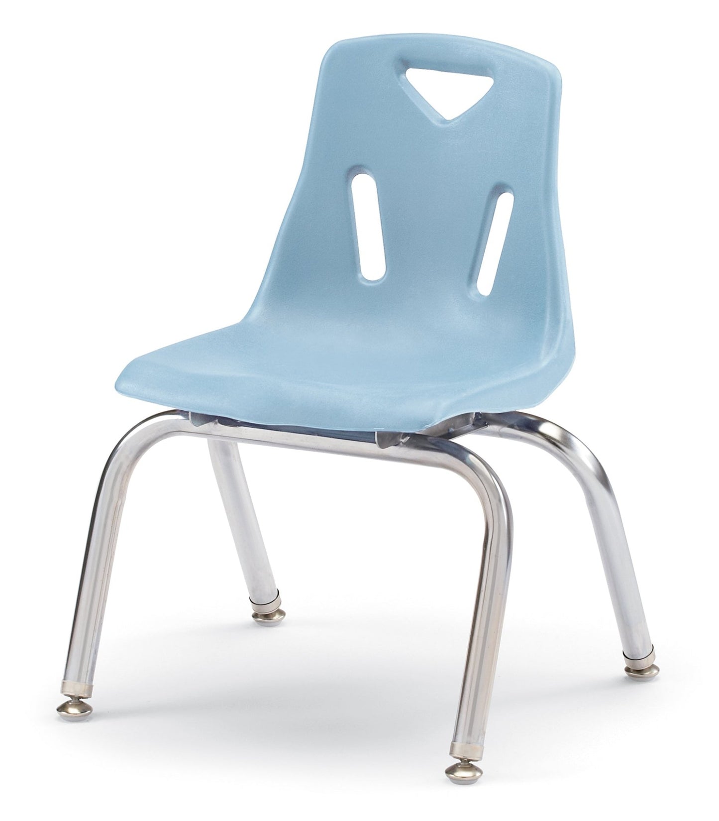 Preschool Berries Stack Chair by Jonti-Craft, 12" Seat Height, Chrome Legs for Daycare (Berries 8142JC) - SchoolOutlet