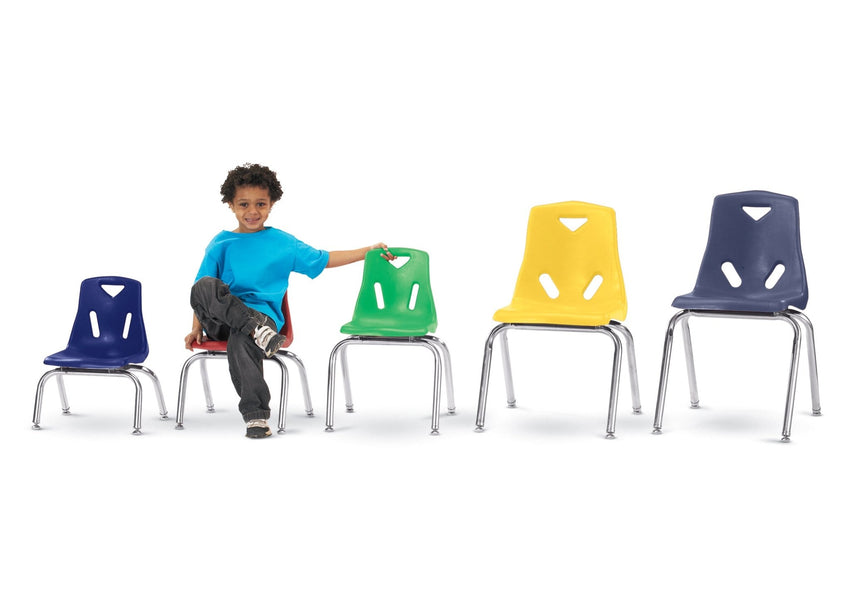Jonti-Craft Stackable School Chair with Chrome Legs 18" Seat Height (Jonti-Craft JON-8148JC) - SchoolOutlet