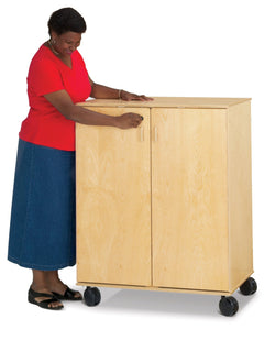 Jonti-Craft Supply Cabinet With 2 Drawers and  3 Adjustable Shelves (Jonti-Craft JON-9510JC)
