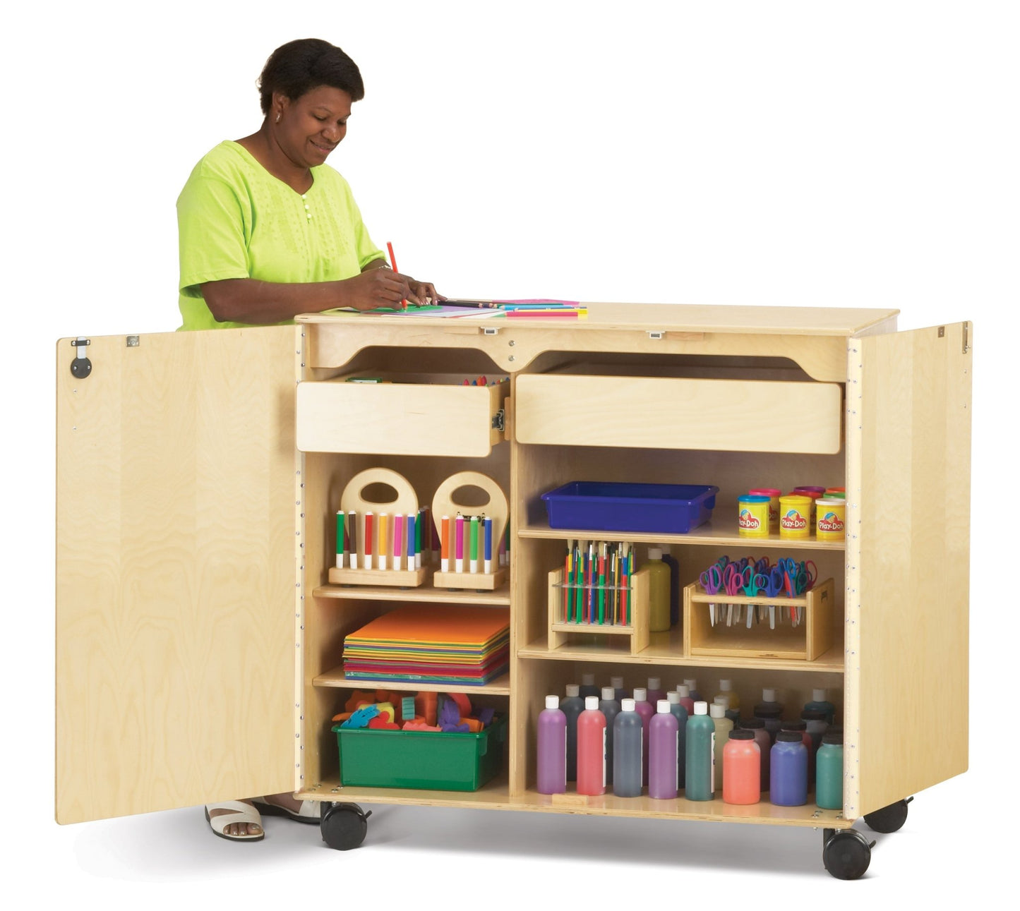 Jonti-Craft Supply Cabinet 45" (Jonti-Craft JON-9511JC) - SchoolOutlet