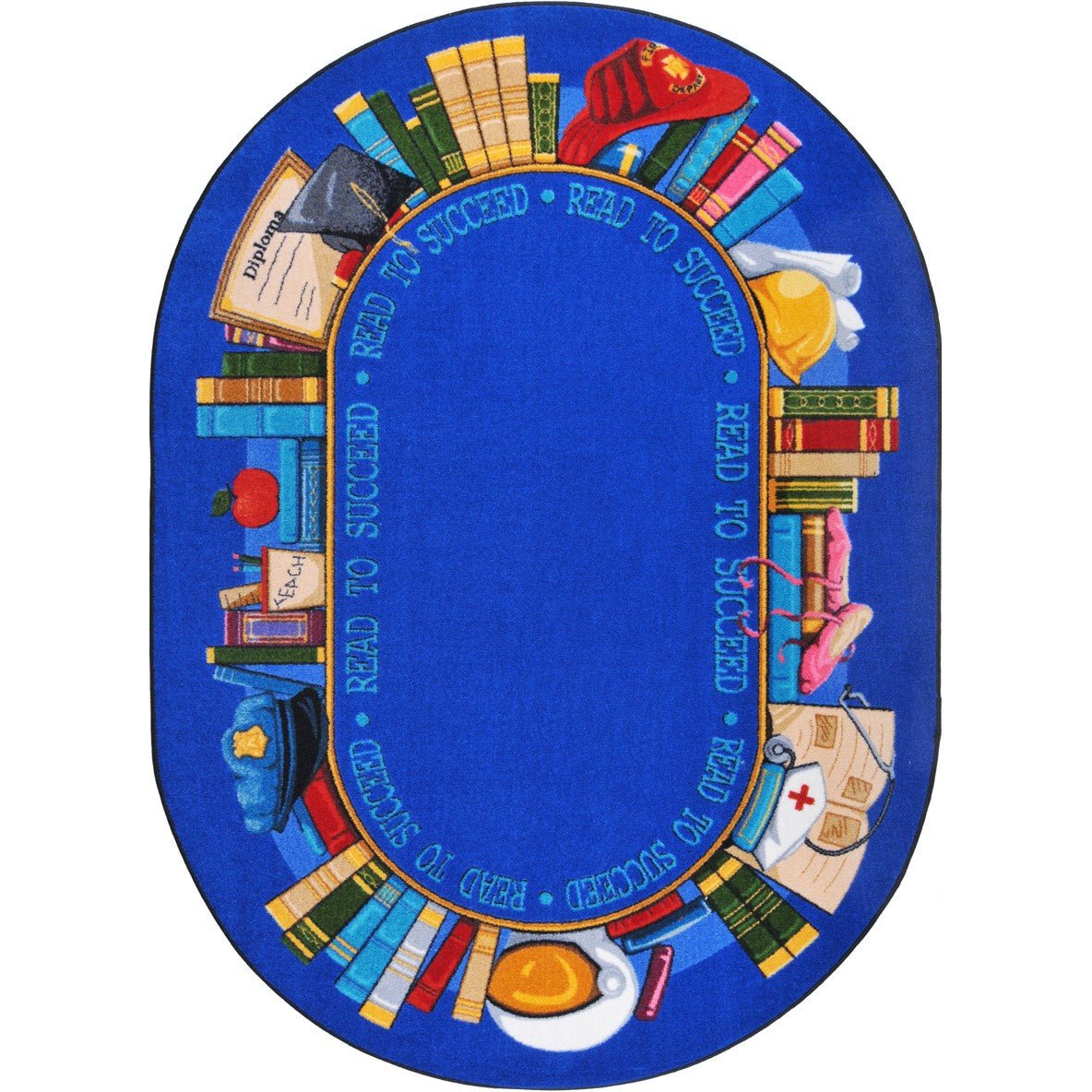 Read to Succeed Kid Essentials Collection Area Rug for Classrooms and Schools Libraries by Joy Carpets - SchoolOutlet